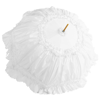 8K côtes en acier semi-automatique parapluies en dentelle de princesse pour femmes Couleur rose Logo personnalisé
