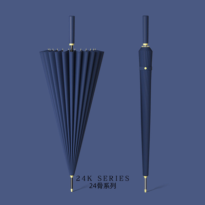Impression de logo personnalisé parapluie droite avec ouverture automatique et diamètre ouvert de 120 cm