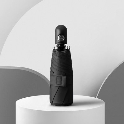 Parapluie de revêtement noir BSCI Mini Pocket Capsule Protection UV Cinq parapluie pliante