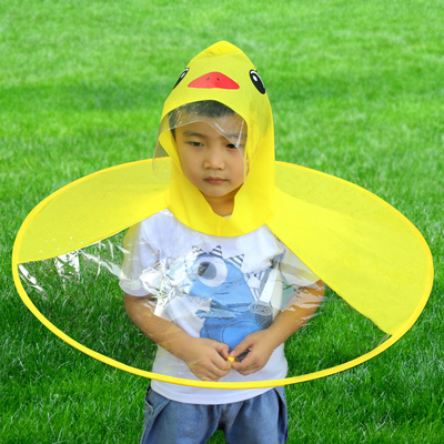Impression de logo sur mesure OVNI Transparent Poncho étanche pour enfants Adultes Groupe d'âge
