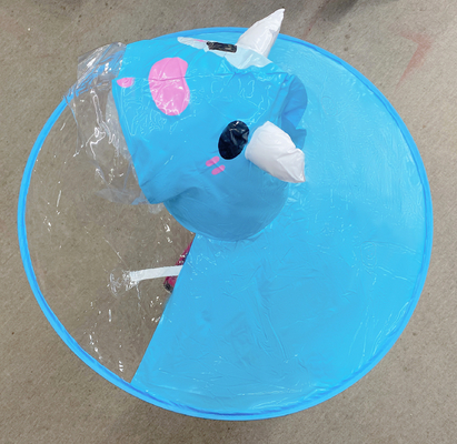 Impression de logo sur mesure OVNI Transparent Poncho étanche pour enfants Adultes Groupe d'âge