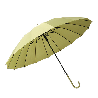 Longue poignée Homme et femme parapluie 16k droit Rod Bent Crochet automatique pour les adultes