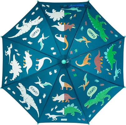 8K 19 pouces côtes en fibre de verre étanche au vent parapluie de pluie pour enfants design mignon et cool