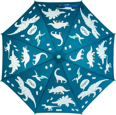 8K 19 pouces côtes en fibre de verre étanche au vent parapluie de pluie pour enfants design mignon et cool