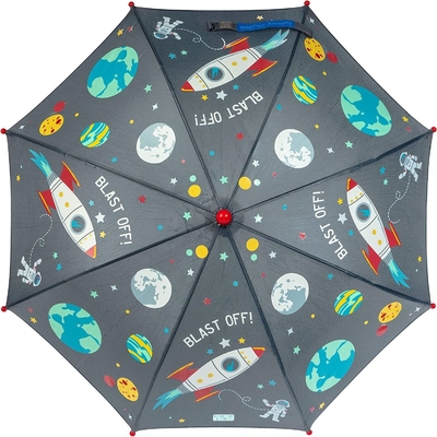 2023 mignon et cool 8K Manche à crochet étanche au vent parapluie pluie pour enfants 190T tissu en nylon