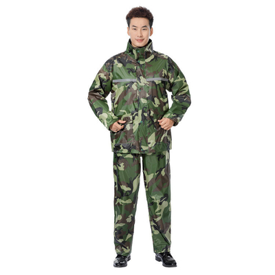 Protection du travail en plein air manteau et pantalon en forme de camouflage pour adultes