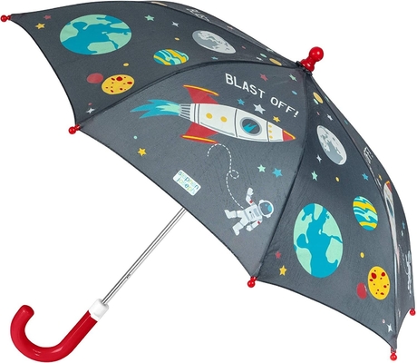 2023 mignon et cool 8K Manche à crochet étanche au vent parapluie pluie pour enfants 190T tissu en nylon