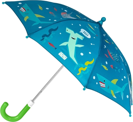 2023 mignon et cool 8K Manche à crochet étanche au vent parapluie pluie pour enfants 190T tissu en nylon
