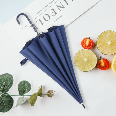 Parapluie publicitaire à poignée en caoutchouc avec logo personnalisé et matériau de poignée longue