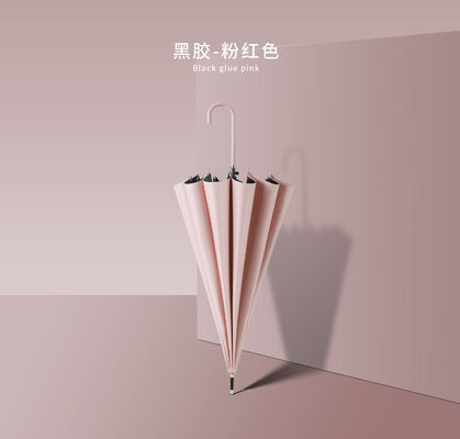 Parapluie publicitaire à poignée en caoutchouc avec logo personnalisé et matériau de poignée longue