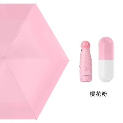 Parapluie rose 5 mini-capsule de poche pliable Paraguas de Lluvias avec cadre en acier