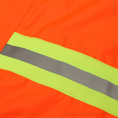 Pour la randonnée en plein air, imperméable à la pluie en PE avec imperméable à la pluie réfléchissant sur mesure