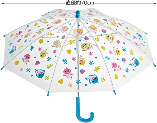 L'impression de requins pour enfants parapluie personnalisée pour enfants parapluie pour enfants POE Japon parapluie
