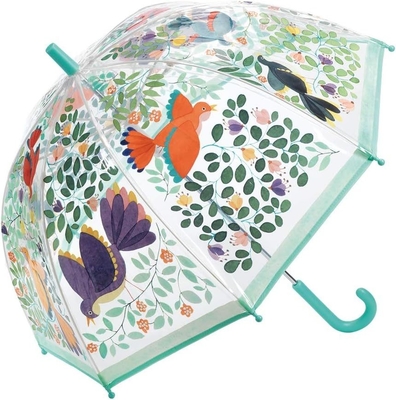 Pour les enfants, le parapluie à l'eau douce de style japonais est équipé d'une poignée de crochet.