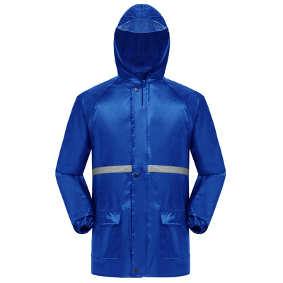 Logo personnalisé Travail manteau de pluie veste imperméable pour homme pour toutes les saisons combinaison de pluie en deux pièces