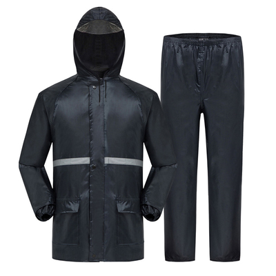 Logo personnalisé Travail manteau de pluie veste imperméable pour homme pour toutes les saisons combinaison de pluie en deux pièces