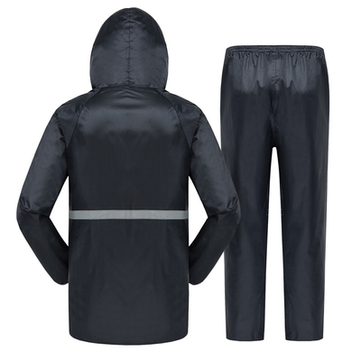 Logo personnalisé Travail manteau de pluie veste imperméable pour homme pour toutes les saisons combinaison de pluie en deux pièces