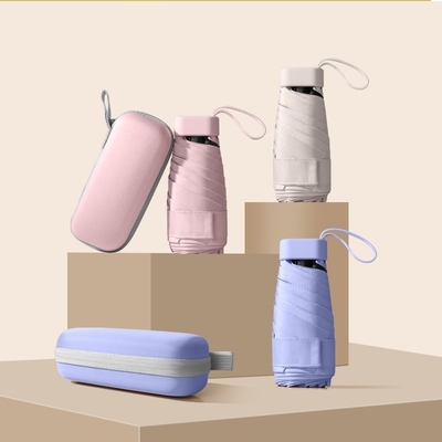Logo personnalisé Mini parapluie portable 5 pli pour les jours ensoleillés et la protection personnalisée