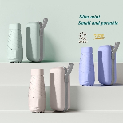 Logo personnalisé Mini parapluie portable 5 pli pour les jours ensoleillés et la protection personnalisée