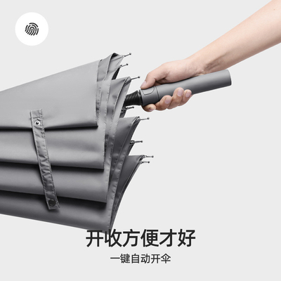 Grand parapluie de voiture de golf pour hommes avec double auvent 8K fibre longue poignée et logo personnalisé
