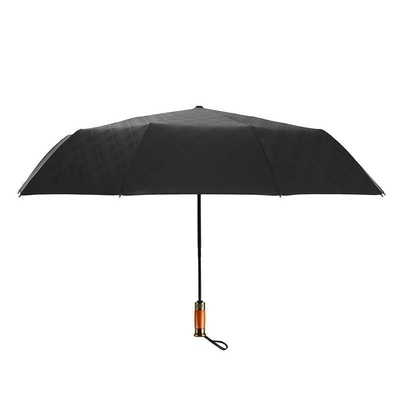 106 cm Diamètre ouvert Pour hommes, fin d'activité, publicité, parapluie cadeau avec poignée en bois