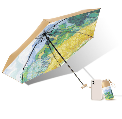 Parapluie Plâtable Fleur de naissance Petite capsule étanche au vent à la pluie à l' UV