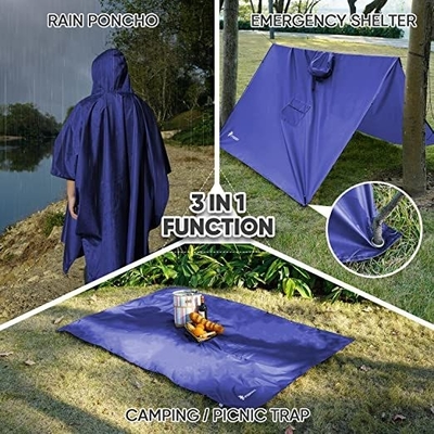 Impression de logo sur mesure manteau de pluie pour activités extérieures polyvalentes et léger