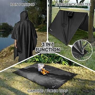 Impression de logo sur mesure manteau de pluie pour activités extérieures polyvalentes et léger