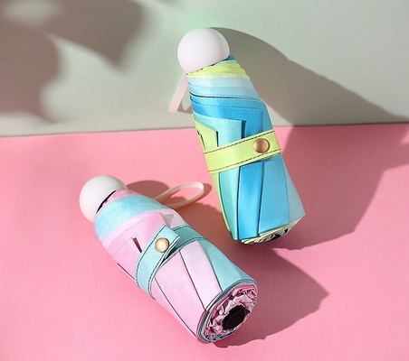 Nouveauté Gradient créatif Morandi Couleur élégant 50% coupe-soleil parapluie de poche