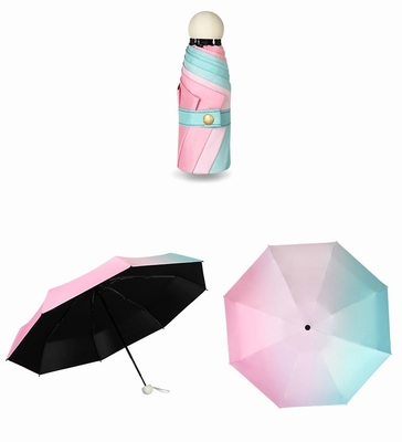Nouveauté Gradient créatif Morandi Couleur élégant 50% coupe-soleil parapluie de poche