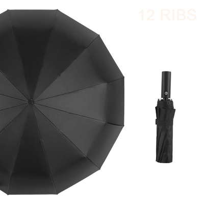 Parapluie en vinyle recouverte de trois couches avec côtes en fibre de verre et impression personnalisée