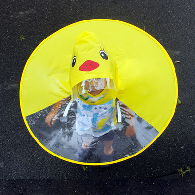 Impression personnalisée de logo pour enfants manteau de pluie transparent imperméable poncho pour taille conventionnelle