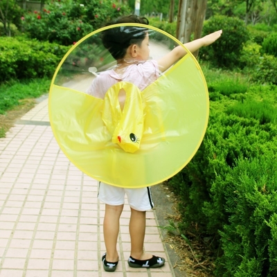 Impression personnalisée de logo pour enfants manteau de pluie transparent imperméable poncho pour taille conventionnelle