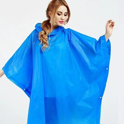 Voyage de randonnée équipement de pluie manteau de pluie jaune pour adultes poncho pratique pour une seule personne