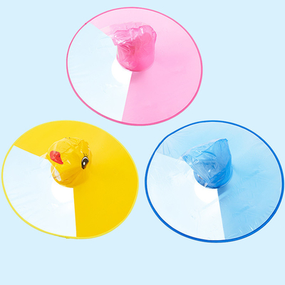 Manche de parapluie en forme de mouche pour enfants, manteau de pluie extérieur avec poncho imperméable transparent