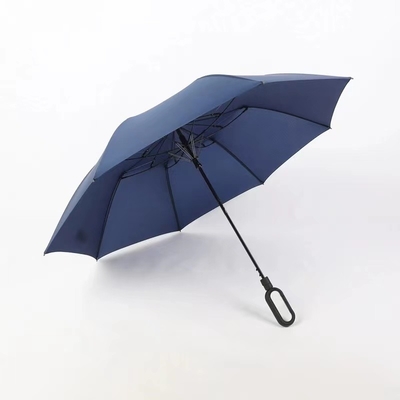 Parapluie étanche au vent et à l'eau personnalisée avec impression de logo Portable 2 pliable