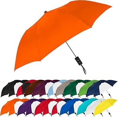 Conception minimaliste Automatique ouverte parapluie pliable avec spectre de couleurs et arbre en acier