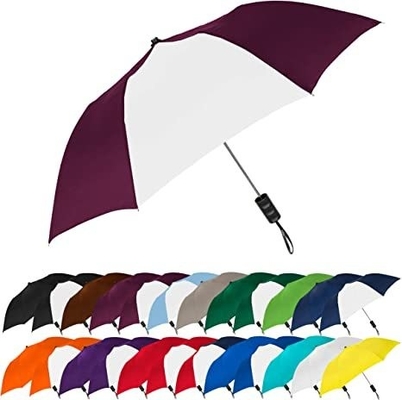 Conception minimaliste Automatique ouverte parapluie pliable avec spectre de couleurs et arbre en acier