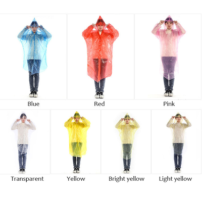 Pour les adultes, style Glam Design, imperméable transparent, poncho à capuche jetable