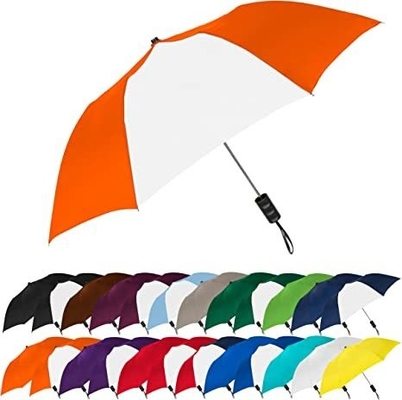 Conception minimaliste Automatique ouverte parapluie pliable avec spectre de couleurs et arbre en acier