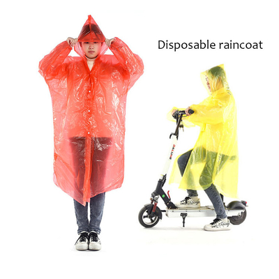 Pour les adultes, style Glam Design, imperméable transparent, poncho à capuche jetable