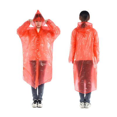 Pour les adultes, style Glam Design, imperméable transparent, poncho à capuche jetable