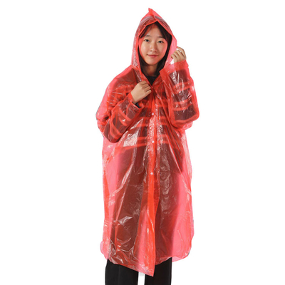 Pour les adultes, style Glam Design, imperméable transparent, poncho à capuche jetable
