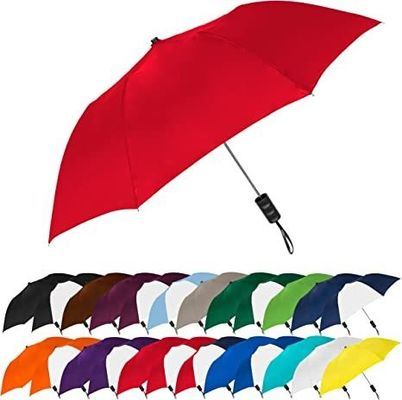 Parapluie réfléchissante avec poignée de lampe de poche LED et cadre de sécurité en fibre de verre