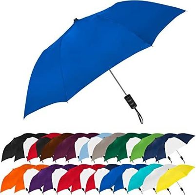 Parapluie réfléchissante avec poignée de lampe de poche LED et cadre de sécurité en fibre de verre