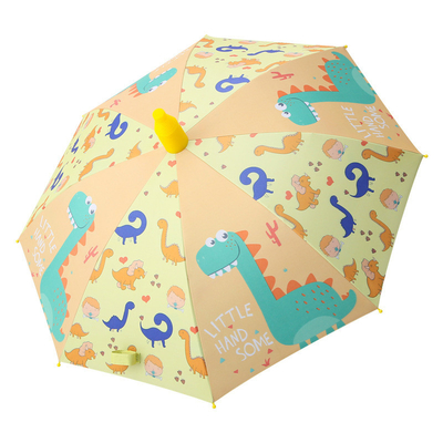 Parapluie pour enfants à poignée longue avec fonctionnement semi-automatique et boîtier étanche