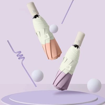 Double couleur 8K 3 Protection solaire pliable Auto parapluie automatique pliable MQO 100PCS