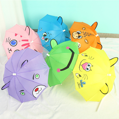 Parapluie pour enfants à poignée longue pour jardin d'enfants