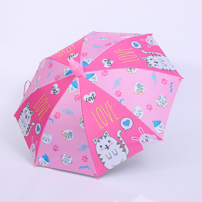 Style minimaliste Publicité personnalisée Parapluie pour enfants avec écran solaire et ouverture automatique