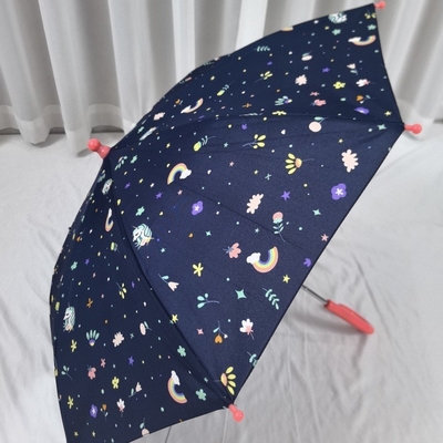 Rainbow Kids parapluie longue poignée sûre et facile à ouvrir pour les enfants de la maternelle